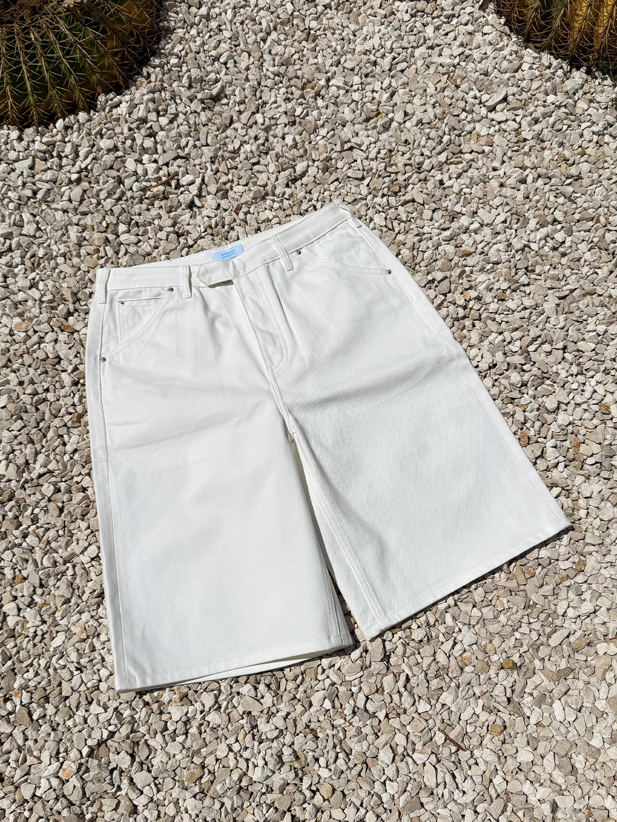 Raw Pearl White Selvedge Jorts