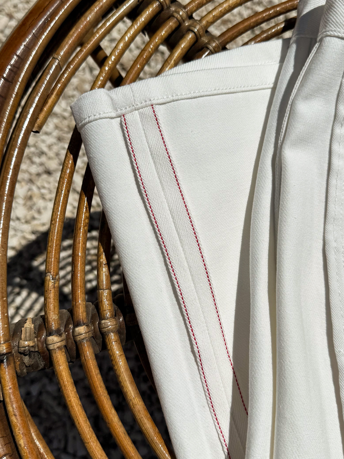 Raw Pearl White Selvedge Jorts