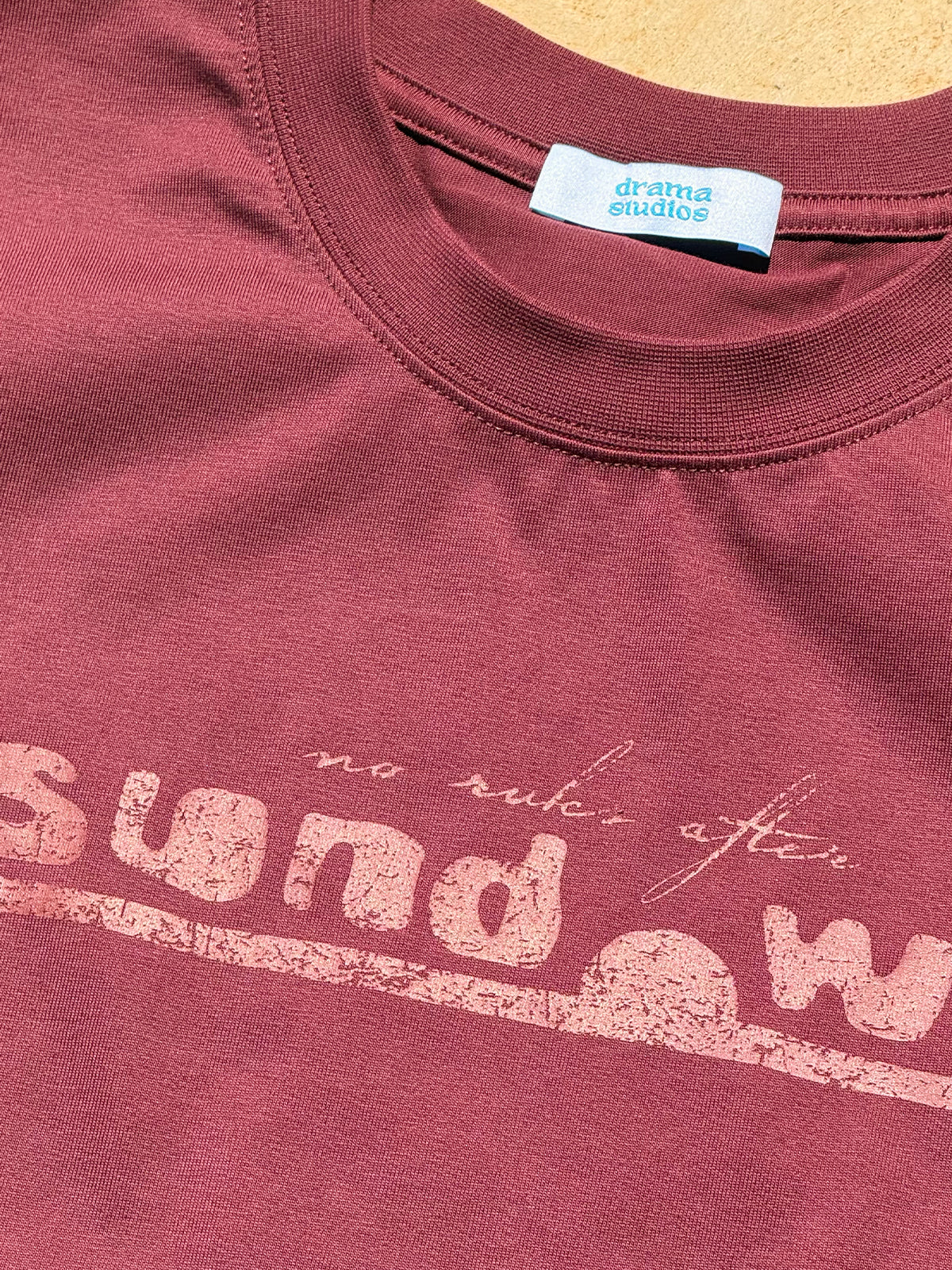 No Rules After Sundown Burgundy Red Tee