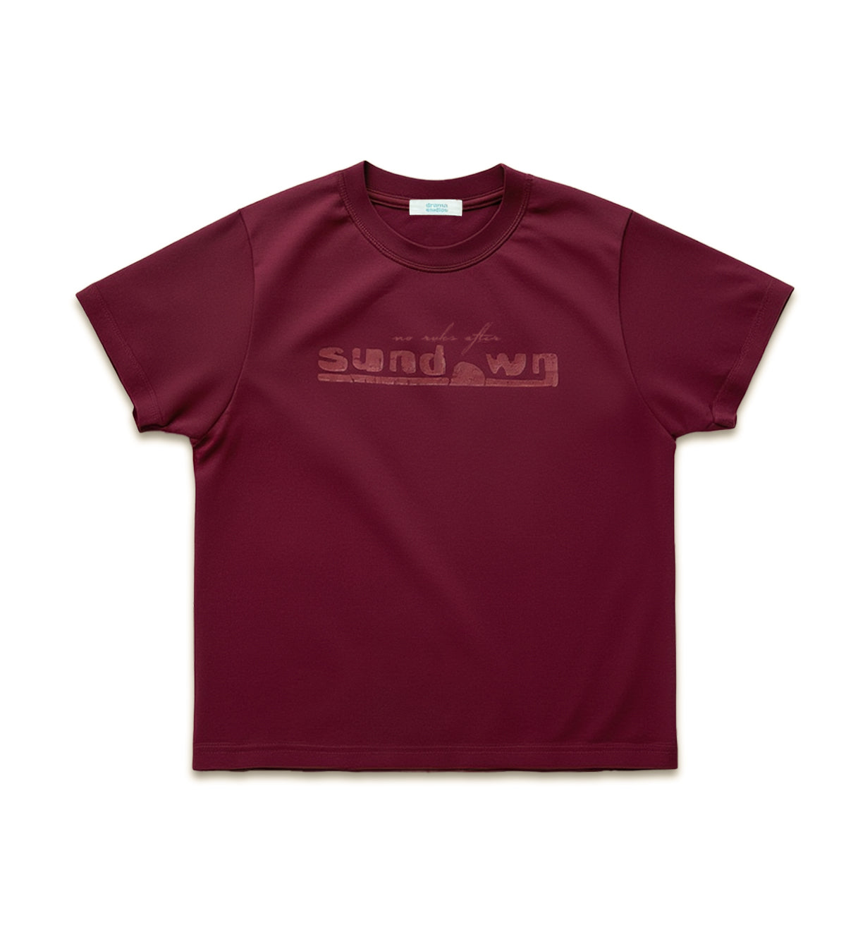 No Rules After Sundown Burgundy Red Tee